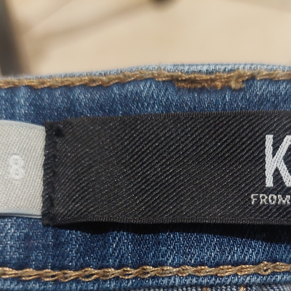 Kut from the Kloth Brigitte Ankle Skinny Jeans Pearl Details Women's Size 8 GUC - Picture 7 of 8